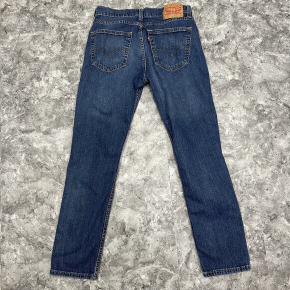Levis 511 Jeans Mens 33x32 Blue Medium Wash Denim Straight Slim Low Rise - Picture 1 of 5